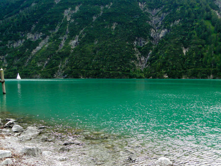 Achensee - Blick auf das Westufer im nördlichen Teil