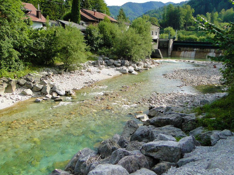 Almfluss obere Reviergrenze Grünau