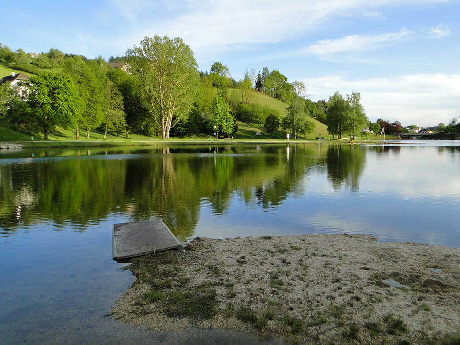 Der See in Waldhausen im Strudengau