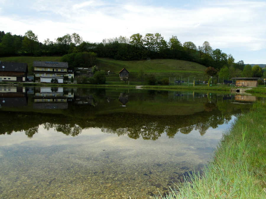 Abendstimmung am Badesee Waldhausen