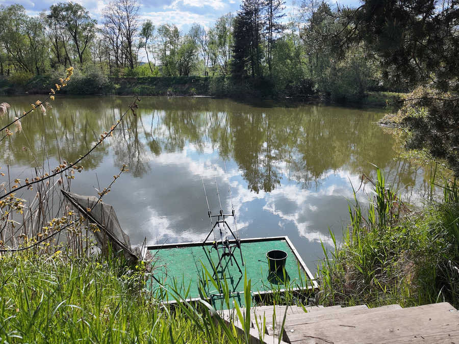 Angelsteg am Dobersdorfer Fischteich