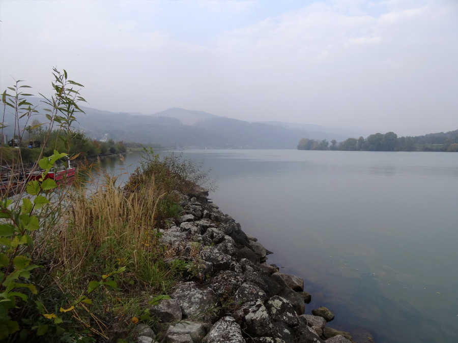 Kleiner Donauhafen in Gottsdorf, Blick in Richtung Marbach an der Donau