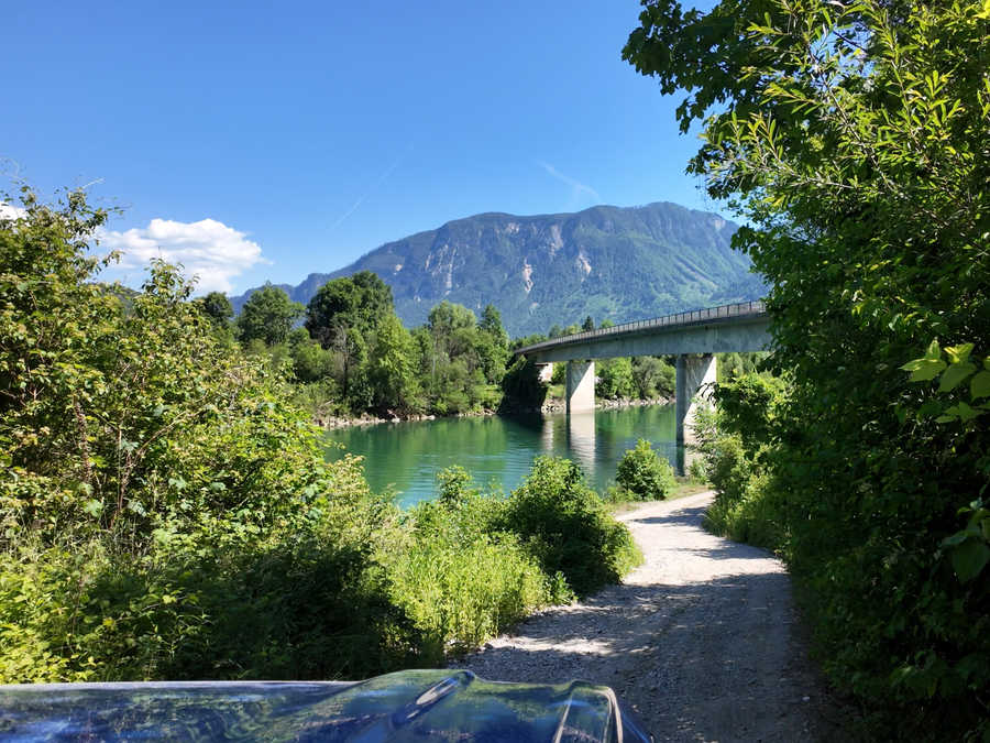 Zufahrt zur Drau im Revier Moritz bei der Annabrücke
