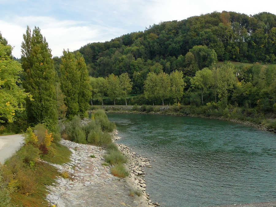 Enns oberhalb der Stadt Steyr