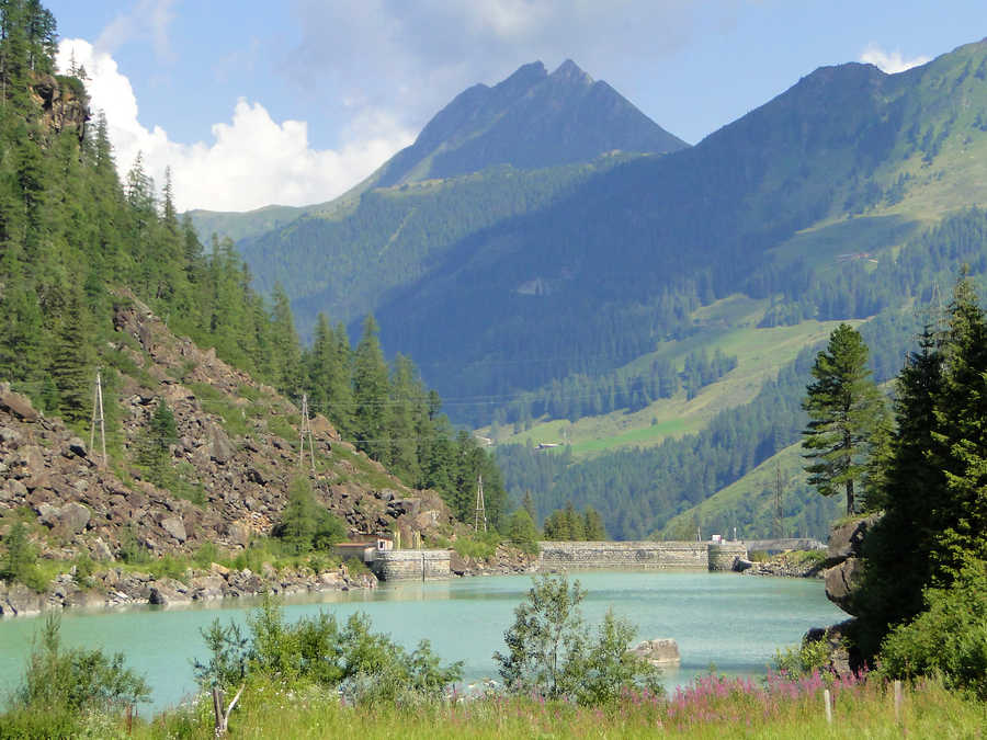 Stausee Enzingerboden - Blick aufs Kitzsteinhorn (3202 Meter)