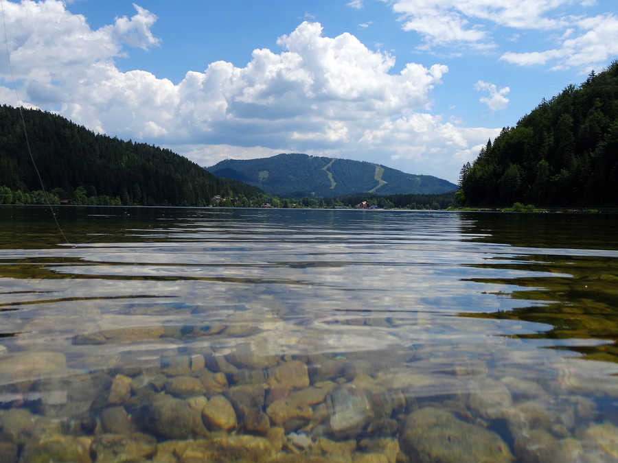 Blick über den Erlaufsee in Richtung Osten