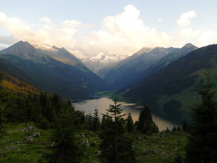 Gerlos Stausee - Blick von der Passhöhe Gerlos Bundesstrasse