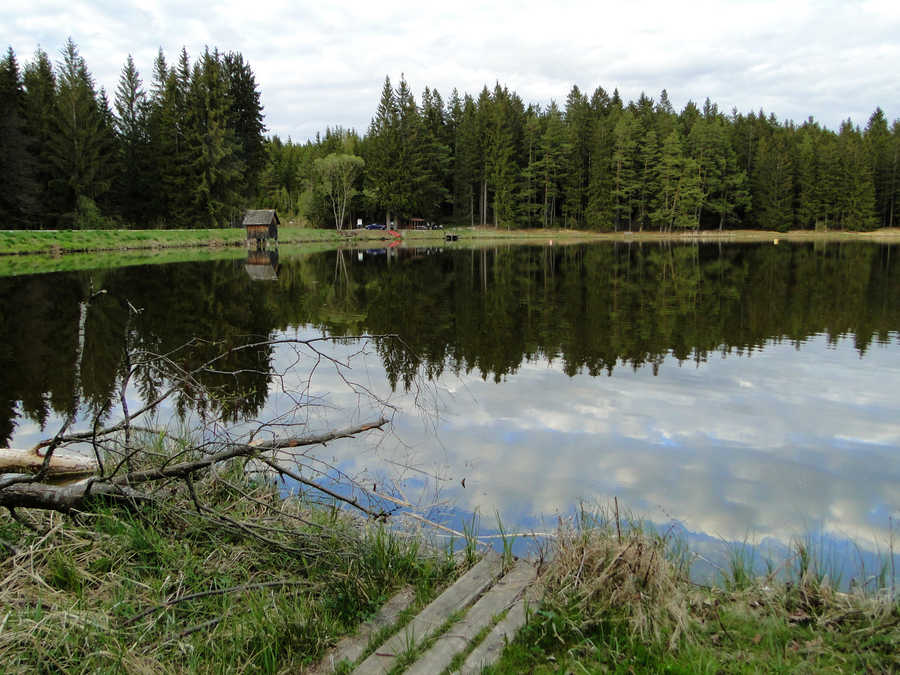 Abendstimmung am Himmelteich bei Otttenschlag