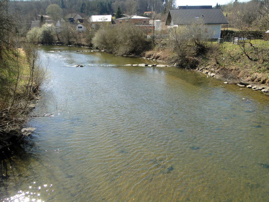 Laßnitz - Blick von der Brücke Tillmitsch