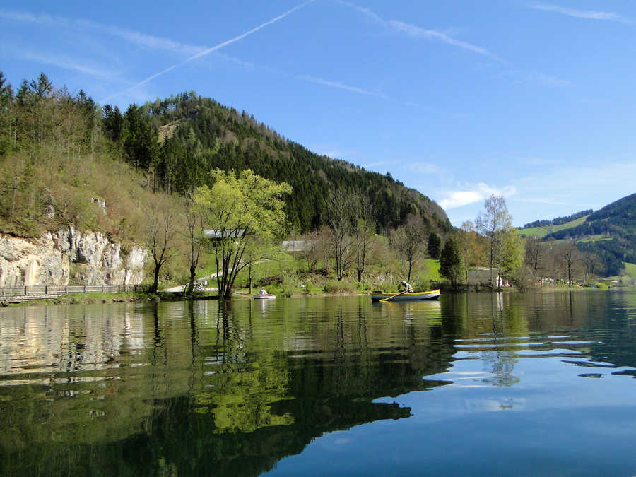 Fischen im Lunzer See 