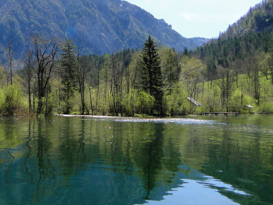 Mündungsbereich des Seebaches in den Lunzer See