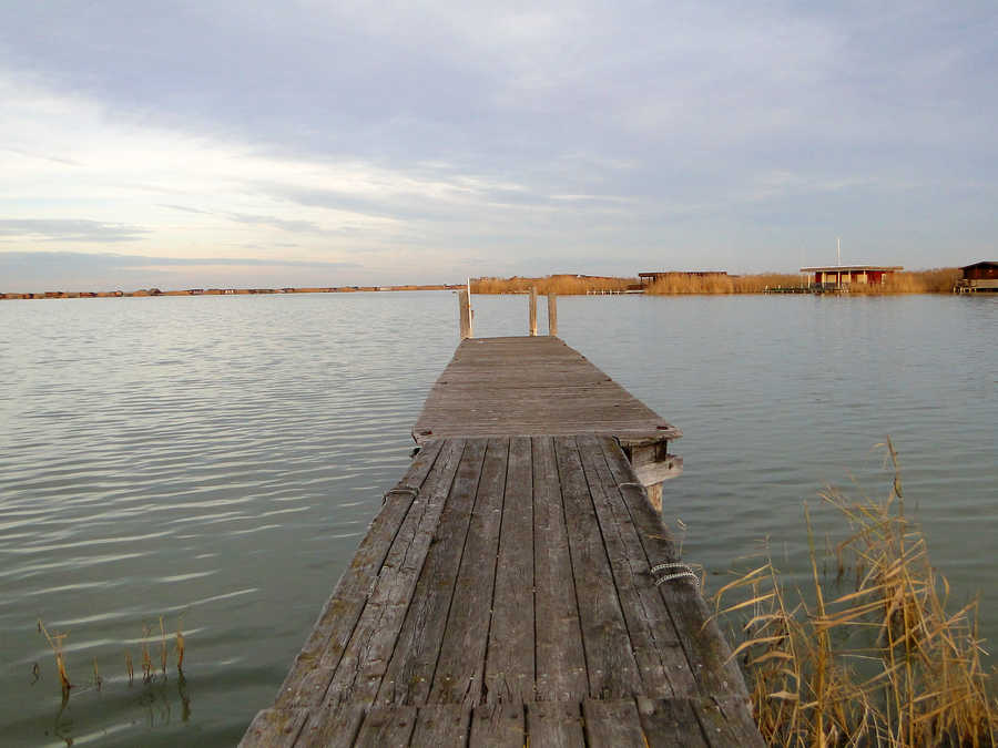 Neusiedler See in Rust im Winter