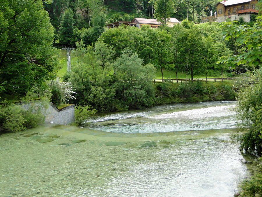 Ois in Lunz am See kurz vor der Mündung des Lunzer Seebaches