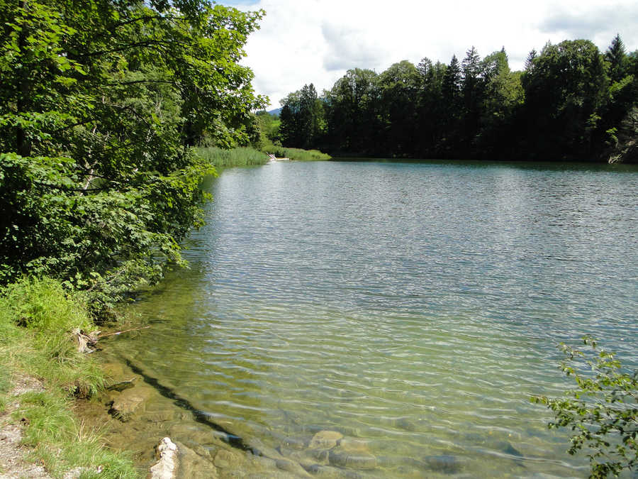 Reintalersee - Blick auf das Ostufer