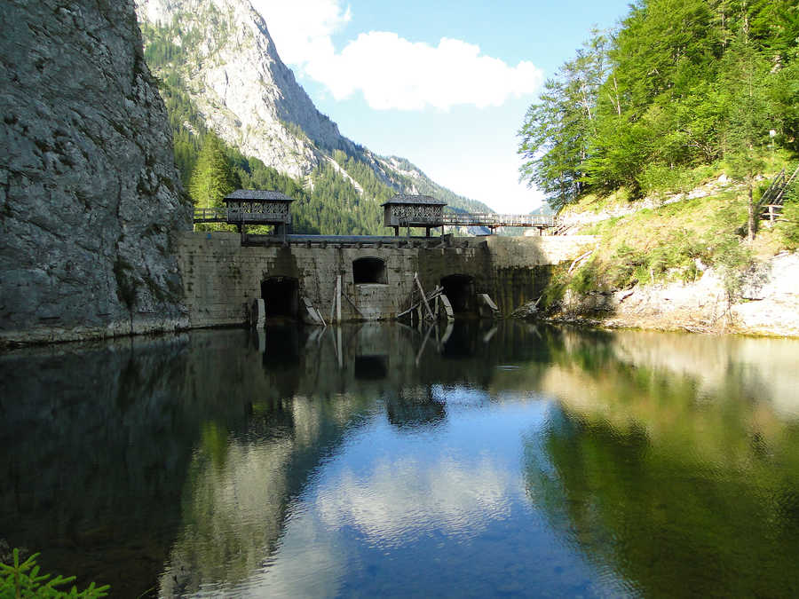 Salza Revierbeginn bei der Presceny Klause (Salza Stausee)