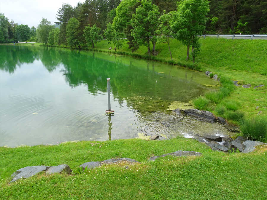 Der Sonnegger See wird von einem kleinem Bach gespeist