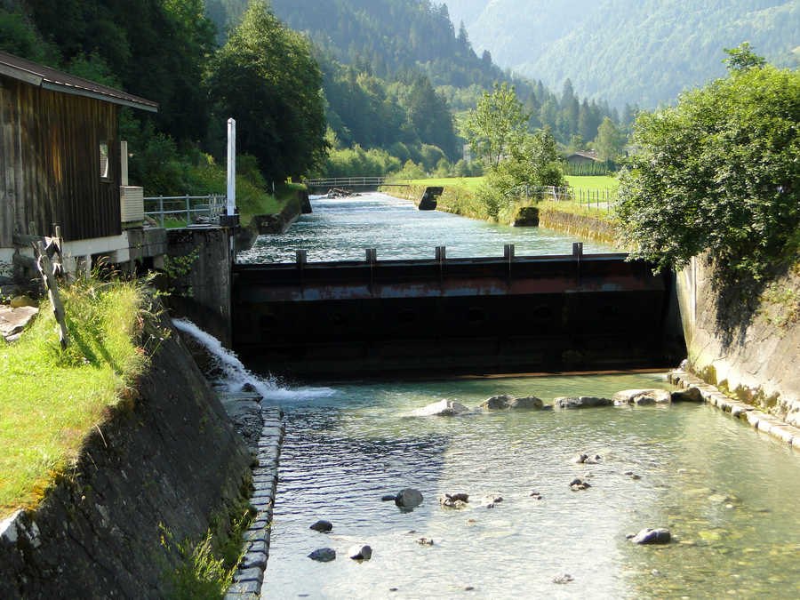 Unteres Revierende der Stubache beim Sägewerk Hochfilzer