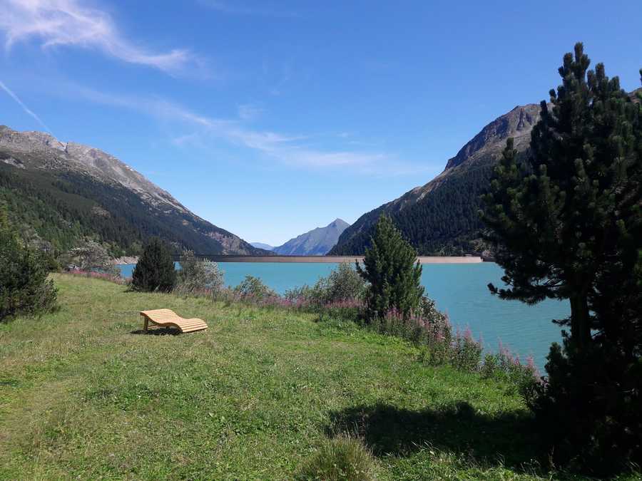 Schlegeis Speicher, Auflugsziel vieler Touristen (Olpererhütte,,,). 