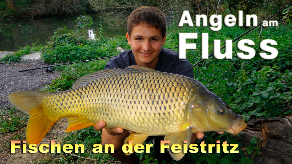 Angeln am Fluss auf Karpfen und andere Fische mit verschiedenen Ködern, Methoden und Montagen