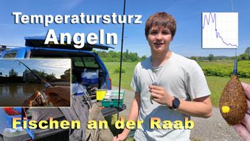 Fischen an der Raab