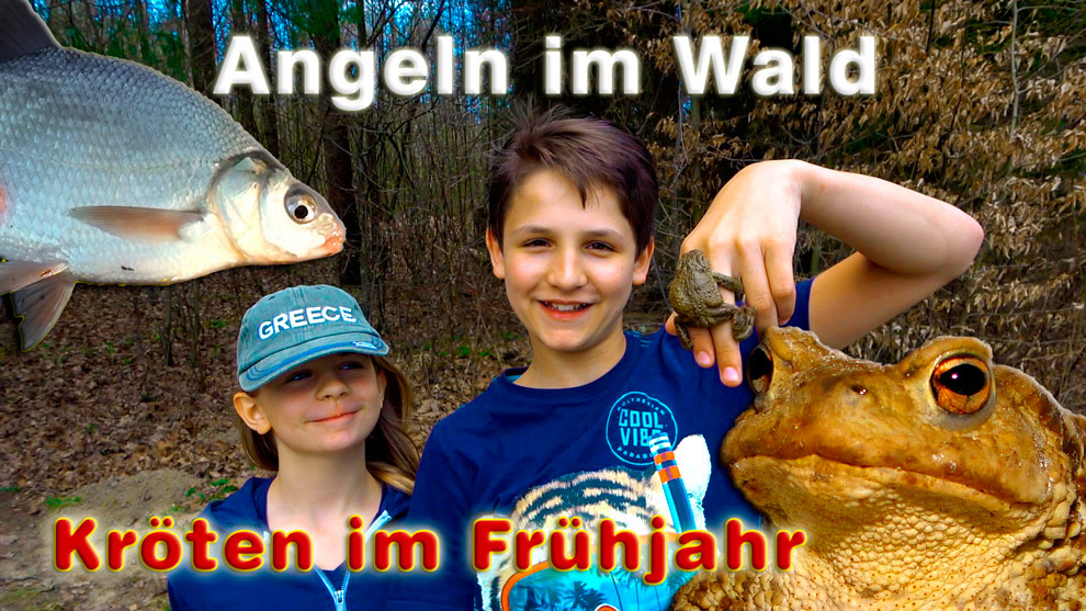 Angeln am Fischteich Rotenturm mit Kröten