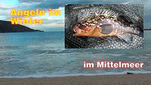 Angeln im Mittelmeer im Winter