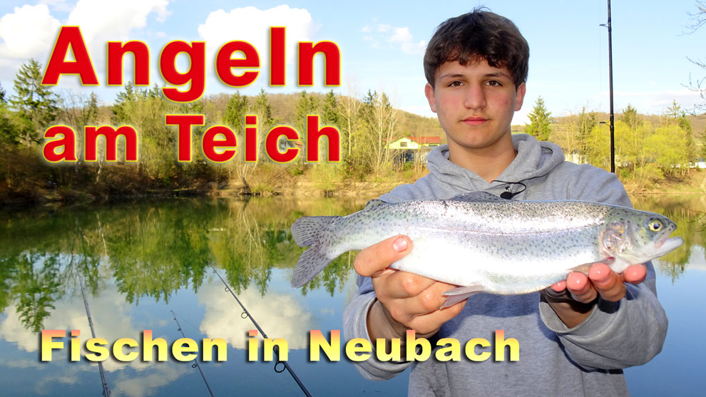 Angeln am Teich auf Forellen und Karpfen in Neubach