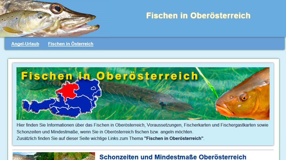 Fischen in Oberösterreich